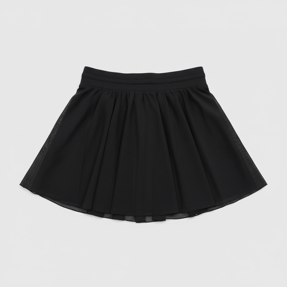 Halara Black High Waisted Flowy Skort Built-In Shorts Size M Athleisure - Picture 3 of 5